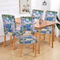 thumbnail image 2 of Yayeee 4 Pack Dining Chair Covers Stretch Parson Chairs Slipcovers Seat Protector, Floral Window, 2 of 6