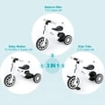thumbnail image 2 of 3 in 1 Kids Tricycles for 10 Month to 3 Years Old Kids Trike Toddler Bike Boys Girls Trikes for Toddler Tricycles Baby Bike Infant Trike with Adjustable Seat Height and Removable Pedal, 2 of 17