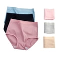 thumbnail image 2 of VISALY Women Cotton Underwear, High Waist Pure Cotton Briefs Women's High Waisted Cotton, Womens Panties High Waisted Womens Briefs Panties Cotton Underwear Cheeky Panties, Black,M, 2 of 7