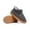 gray, variant on Anti-Slip Winter Lined Warm Home Slippers Slip-On Comfort, Solid Color, PVC Sole, Suitable for Dry Clean - Multiple Colors Available