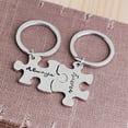 thumbnail image 4 of Naierhg 2Pcss Always Forever Jigsaw Piece Couple Lovers Key Ring Holder Keychain Gifts, 4 of 8