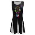 thumbnail image 5 of Vestidos de verano para mujer Estampado de playa Sin mangas Cuello redondo Casual Vestido sin mangas suelto Pompotops  ghjkhdj5820, 5 of 5