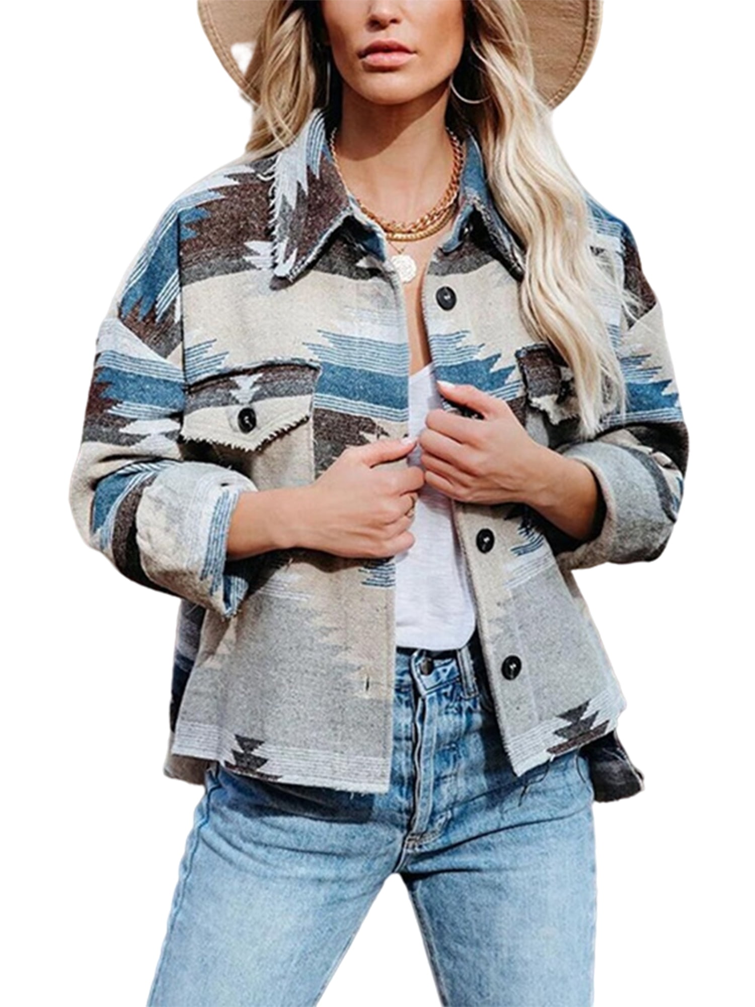aztec print jacket walmart