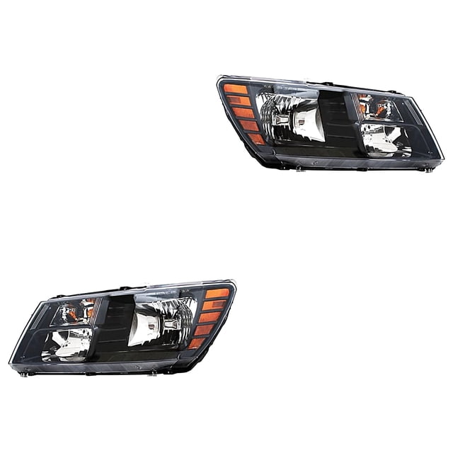 Par de Faros Journey 2009 A 2018 Dodge Fondo negro TYC .