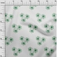 thumbnail image 3 of oneOone Silk Tabby Green Fabric Floral Dress Material Fabric Print Fabric By The Yard 42 Inch Wide, 3 of 4