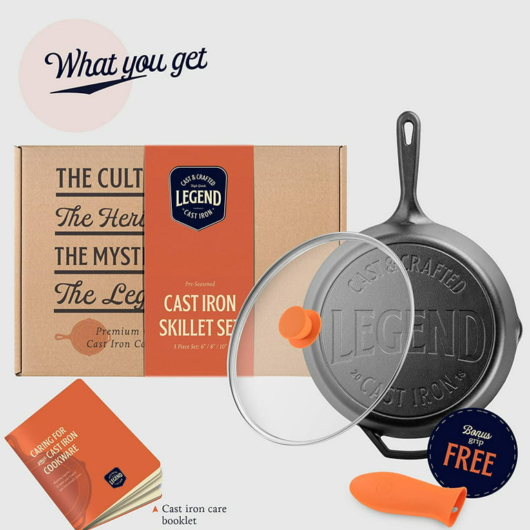 Legend Cast Iron Skillet with Lid