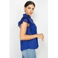 thumbnail image 3 of Short Sleeve Ruffle Shadow Top, 3 of 5