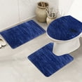 thumbnail image 2 of SAYFUT Bathroom Rug Chenille 3-Piece Bath Mat Set Soft Plush Anti-Slip Toilet Rug Mat, 2 of 3