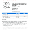 thumbnail image 2 of Front Control Arm and Tie Rod End Kit - Compatible with 2003 - 2007 INFINITI G35 Coupe 2004 2005 2006, 2 of 2
