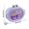 thumbnail image 3 of JGJJUGN Small-Capacity Lunch Box | Cute Portable Fruit Container | Transparent PP Bento Box with Lid | Compartment Design | Non-Slip Handle | Leak-Proof & Convenient for On-The-Go Snacking, 3 of 3