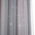 thumbnail image 2 of Romantic Kids Curtain,Hollow-Out Stars Window Curtain Dual Layer Blackout Curtains for Boys Girls Bedroom Kids Room, 2 of 3