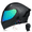 Matte Black, variant on DOCRELD DOT Bluetooth Modular Motorcycle Helmet,Rainbow/Transparent lens Motorcycle Helmet,Dual Visor Full Face Flip up Integrated Motorcycle Helmets,Built-in Dual Speaker Microphone,Adults Men Women