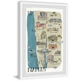 thumbnail image 2 of Marmont Hill Inc. 'Illustrated Map of Naples, Florida' Framed Painting Print 20 x 30, 2 of 5