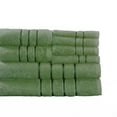thumbnail image 3 of Lavish Home 8-Piece 100% Cotton Complete Plush Bath Towel Set (Green), 3 of 4