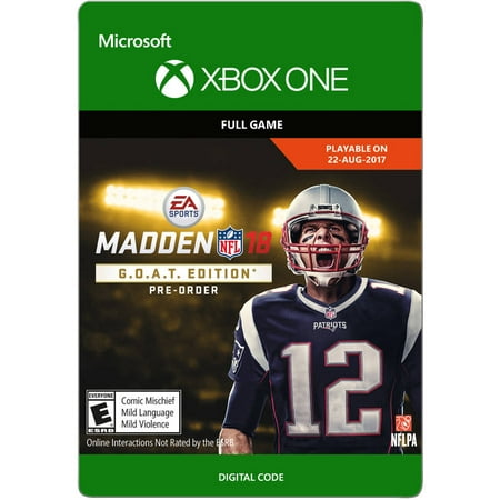 Madden NFL 18 G.O.A.T. Edition, Xbox One, Electronic Arts [Digital Download]