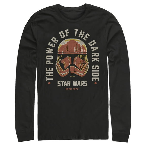 Men's Star Wars: The Rise of Skywalker Power of Sith Trooper  Long Sleeve Shirt Black X Large