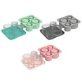 thumbnail image 2 of Wosthever Moldes de hielo del silicón de la categoría alimenticia para el lanzamiento fácil de la taza de las bandejas del cubo de los Barra de herramientas verde, 2 of 6