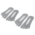 thumbnail image 1 of STARTIST 2 Pairs Women No Show Socks Non Slip Low Cut Five Toe Mesh Socks Gray, 1 of 9