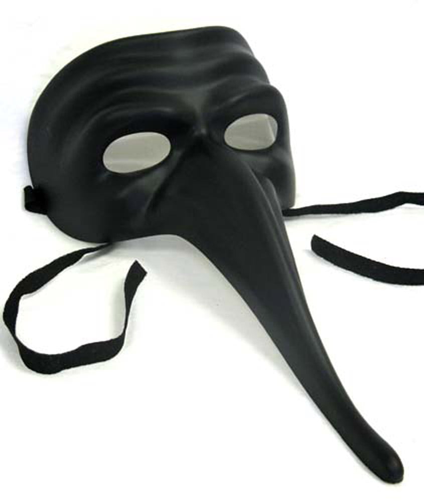 BLACK MASK - Long Masks - VENETIAN COSTUME