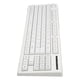 thumbnail image 4 of Teclado inalámbrico 2.4G 87 teclas retroiluminación RGB 1800mAh batería teclado de oficina para Win 7 para Win 8 blanco, 4 of 8
