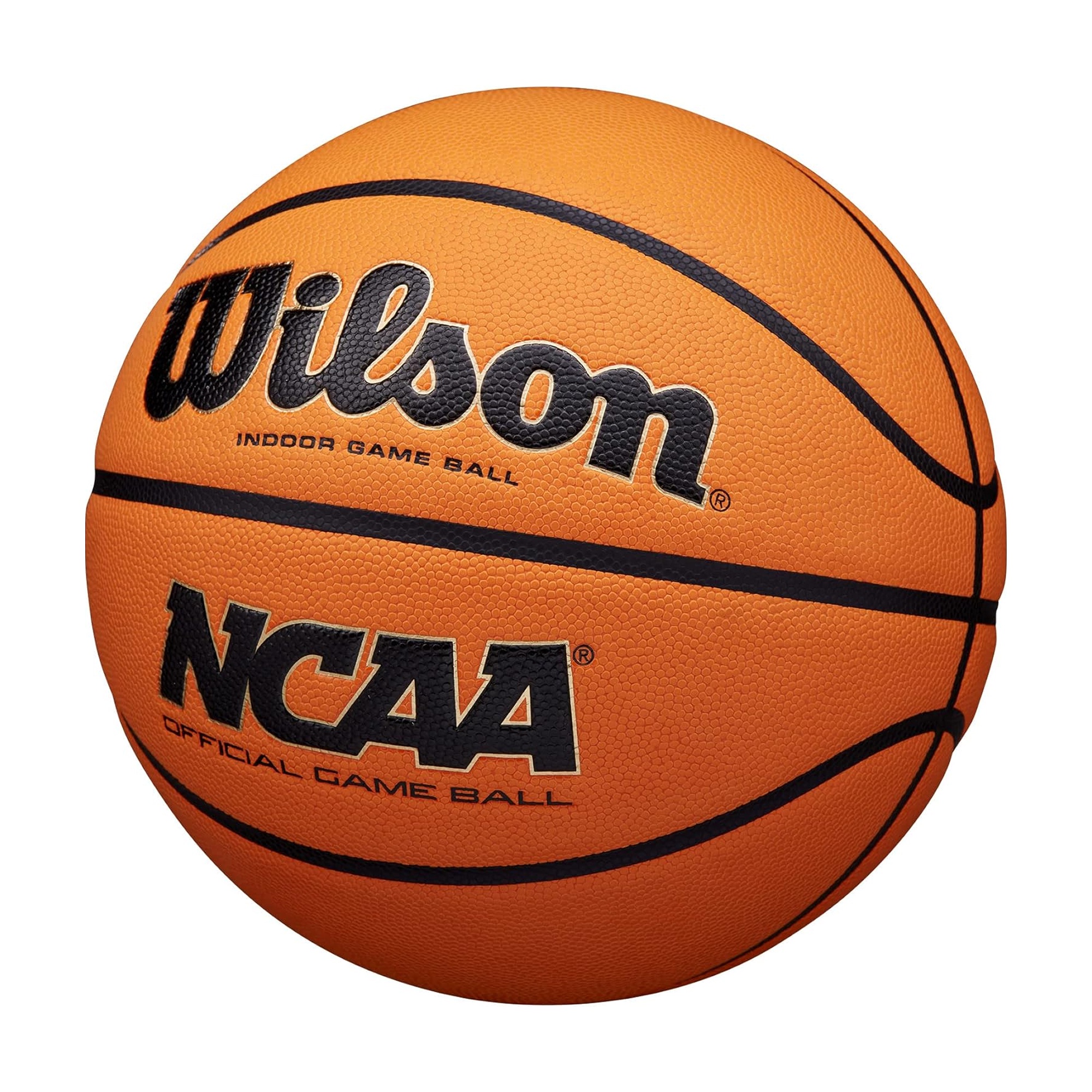 Wilson NCAA Evo NXT Game Basketball, Size 7, Orange/Black photo 3
