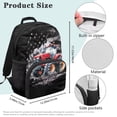 thumbnail image 7 of Uorisanigo 17 Inch American Flag Tractor Kids Backpack for School, Lightweight Children School Bag Travel or Sports Bags, Fit Preschool Nursery Primary Schoolbag with Padded Straps, 7 of 7