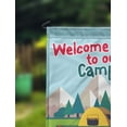 thumbnail image 2 of Printtoo Multicolor Welcome To Our Campsite Outdoor 12.5x18 Inches Double SidedFlagsDouble Sided CampFlagCampsiteFlagPersonalized Camping Flags, 2 of 4