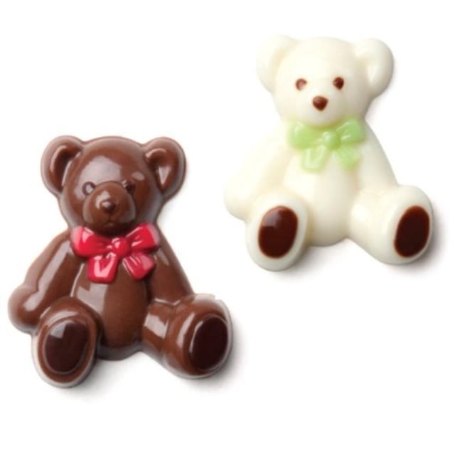 Make N' Mold 48 Teddy Bear Minis Chocolate Candy Mold, Regular, Clear