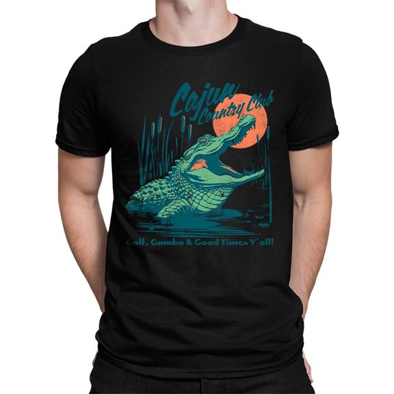 Cajun Country Club Alligator Tee T-shirt Men's