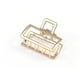 thumbnail image 5 of 2 pinzas para el cabello doradas, de metal, con diseño francés, accesorios para el cabello para mujeres y niñas., 5 of 5