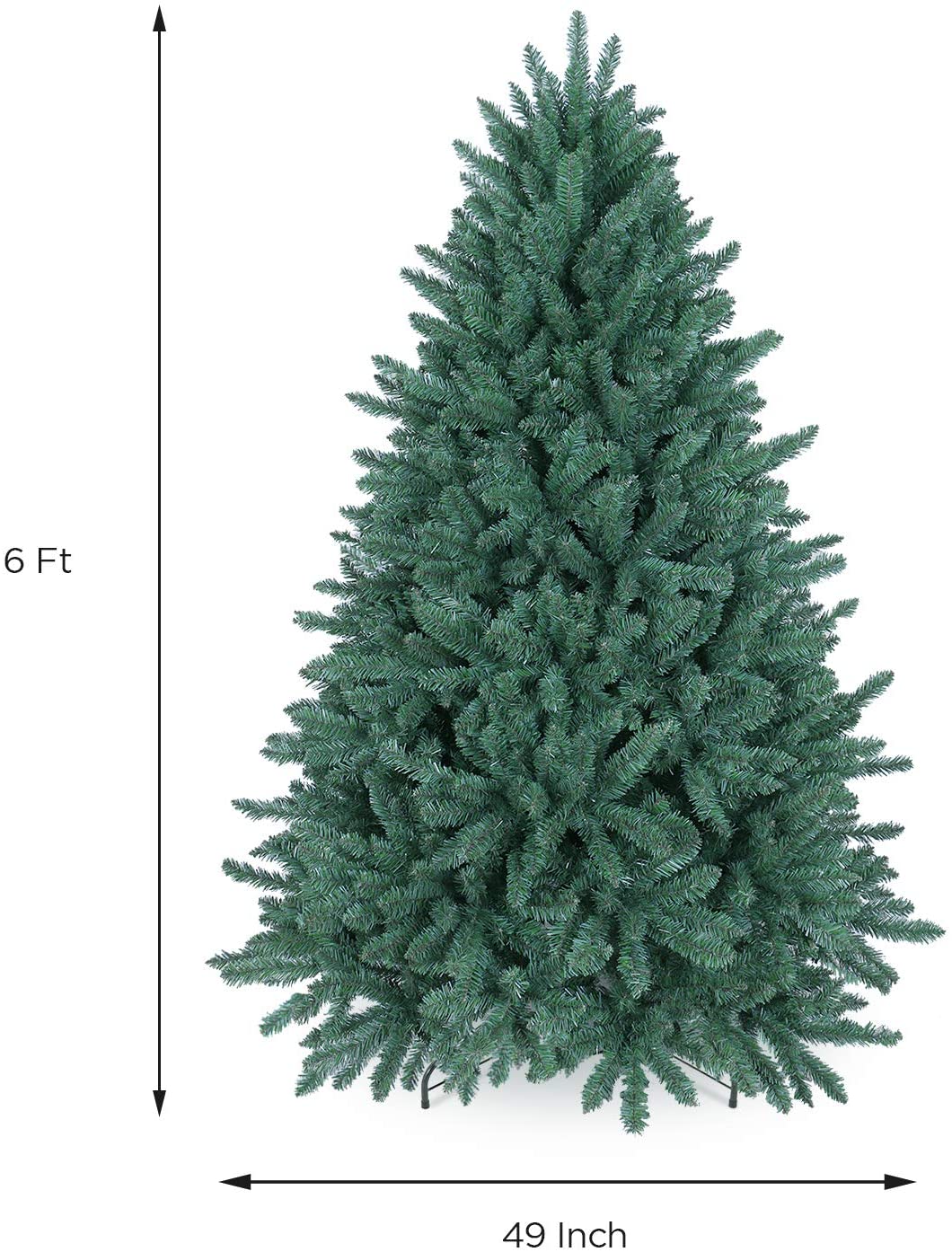 Buy OasisCraft Prelit Christmas Tree 6ft Blue Spruce Christmas Tree