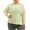 Yellow, variant on Chbgutlmr Plus Size Tops for Women Long Sleeve Side Slit Crewneck Workout Top Solid Color Loose Sports Shirts