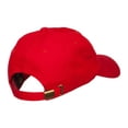 thumbnail image 4 of Rasta Heart Embroidered Unstructured Cap - Red OSFM, 4 of 5