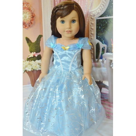 Swirly Girl - MY BRITTANY'S CINDERELLA WITH BUTTERFLIES AND SWIRL FABRIC DESIGN FOR AMERICAN GIRL DOLLS