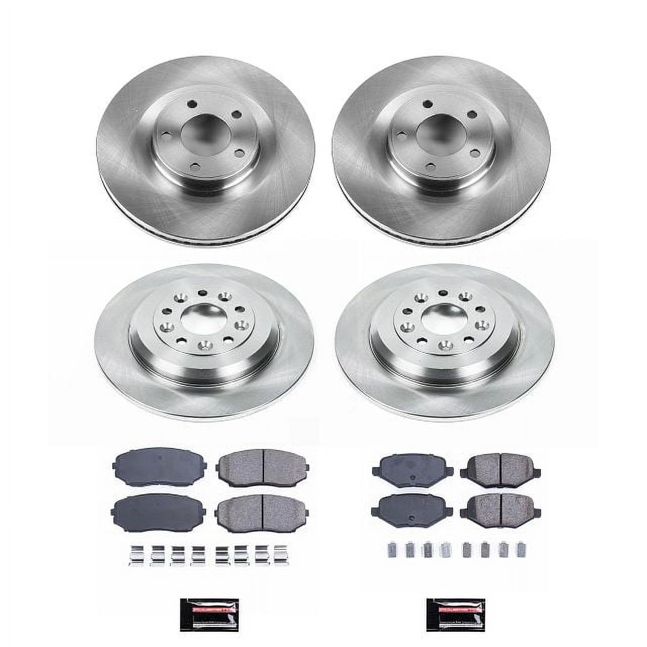 PowerStop Front and Rear Stock Replacement Brake Pad and Rotor Kit Fits: FORD LINCOLN Select Models KOE8847
