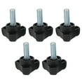 thumbnail image 3 of AMONIDA Bouton Réglable, Poignée de Verrouillage en Plastique, 5 Pcs Bouton Réglable en Plastique Triangle Arc Vis Mainpoignée de Verrouillage Torsadée M8 23mm, 3 of 8