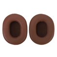 thumbnail image 1 of Coussinets d'oreille en cuir de mouton pour casque ATH MSR7 M50xM50xBT M50RD M40X M30x M20x SX1, marron, 1 of 4