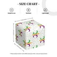thumbnail image 4 of Gaeub Mardi Gras Carnival1 Print Leather Tissue Box Cover Square,Tissue Holder,Leather Paper Case,PU Leather Tissue Box Holder Decorative for Bathroom, Home Office Decor, 4 of 7