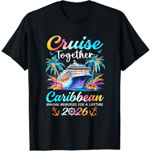 Caribbean Cruise Family Vacation Cruisin’ Together T-Shirt
