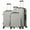 silver, variant on Hard Shell Luggage Set of 3 Lightweight Luggage, Durable, Beige, Customs Lock