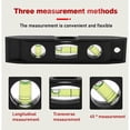 thumbnail image 2 of Compact magnetic level bubble measuring tool, 3 level abs and acrylic, 2 of 4
