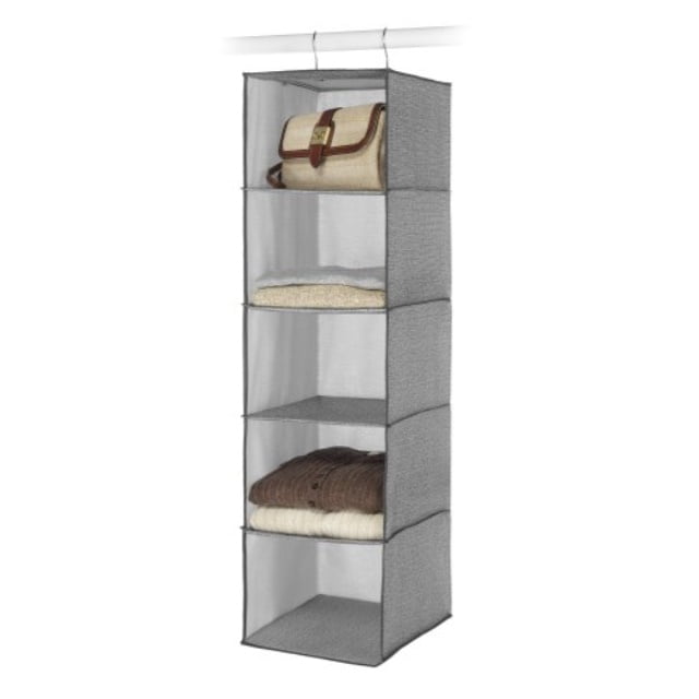 Details about   Whitmor Hanging Accessory Shelves 5 Open Sweater Shelves Crosshatch Gray 