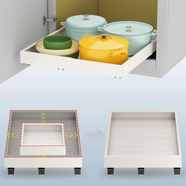 Organizador de armario extraíble Fokyfok, ampliable de 38 a 53 cm