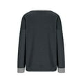 thumbnail image 7 of Women's Oversized Sweatshirts Long Sleeve Stand Collar Pullover 2025 Fall Trendy Clothes, 7 of 7