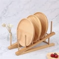 thumbnail image 3 of Escurreplatos de Bambú, Soporte para Tazas, Tabla de Cortar, Platillos, Escurridor de Platos, Accesorios de Cocina de Madera, Soporte para Tapa de Olla, 3 of 5