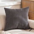 thumbnail image 2 of MOQIN Pillow Covers Set of 2, Corduroy Stripe Cushion Cover, 24x24 Inch, Christmas Throw Pillow Cover, Machine Washable Cushion Covers for Bedroom Living Room, 2 of 9