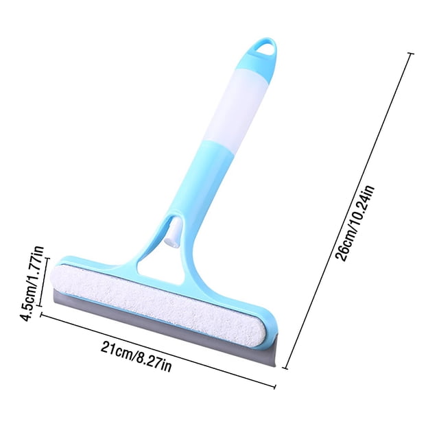 Ltdhehe Water Spray Glass Scraper Household Cleaning Tools Glass Cleaning Scraper For Bathroom Floor Multifunction Water Scraper Water Spray Brush For Window Glass