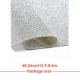 thumbnail image 4 of Crystal Rhinestone Ribbon Glass Drill Mesh Glitter Clothing Accessories Shiny Sticker Present Decoration DIY Decorating Prop white ABcolor 8double side tape, 4 of 7