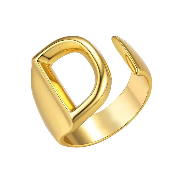 Anillo de moda para mujer, anillo de pareja, anillo de apertura de 26 letras, joyería Wmkox8yi sjalhkljlk2503