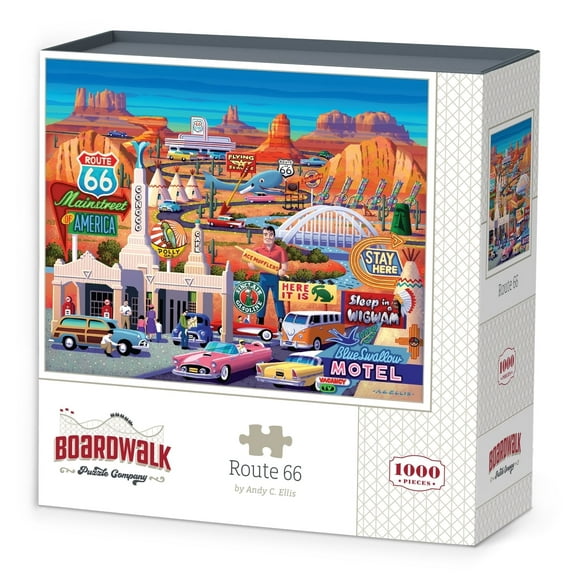 Route 66 - 1000 Piece Boardwalk Jigsaw Puzzle